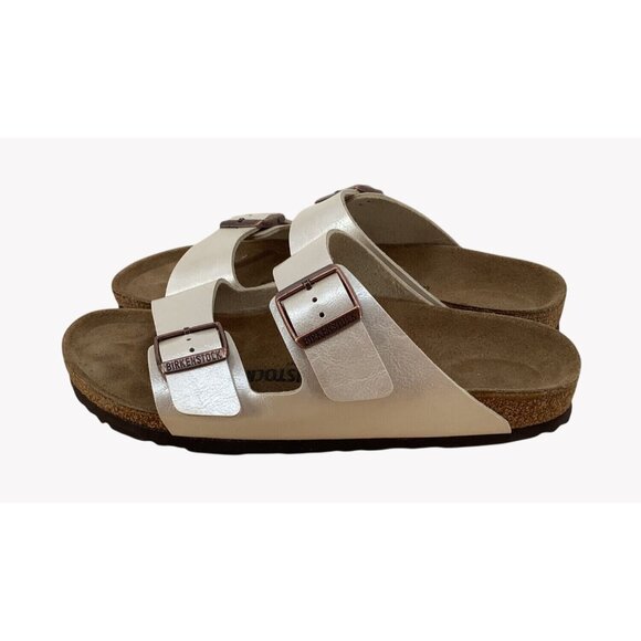 Birkenstock Womens Arizona Graceful Birko-Flor Slide Leather Sandals Size 41 EU - Picture 5 of 8